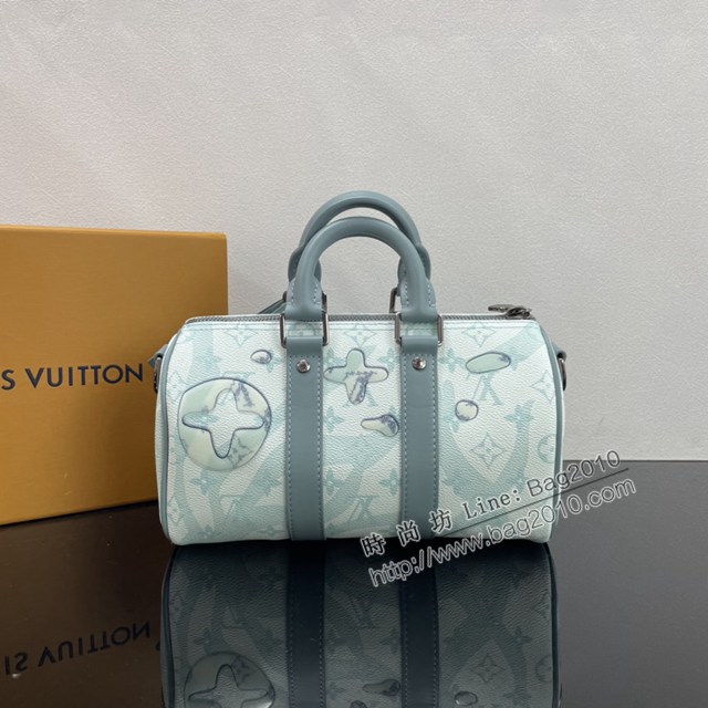 Lv路易威登2023專櫃新款Keepall Bandoulière25手袋 LV男士手提單肩斜挎包 M22527 ydh5137